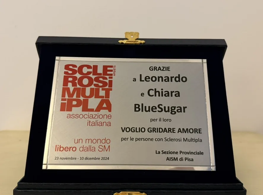 Targa AISM Voglio Gridare Amore
